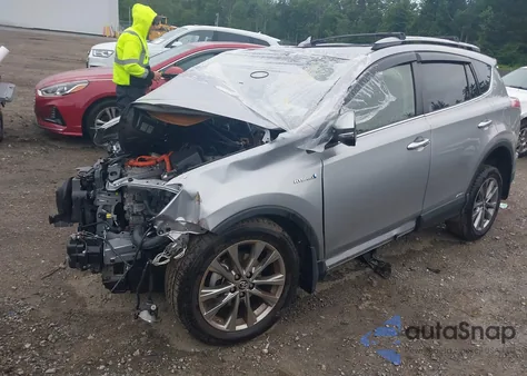 2017 Toyota Rav4 Hybrid Limited из США, поврежденный, VIN JTMDJREV1HD106744